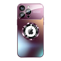 Buy Titanium Metallic Color Magnetic Case for iPhone Case for Magsafe Wireless Charging Case,Hayden at Caseles-iPhone 16 Pro Max, Red