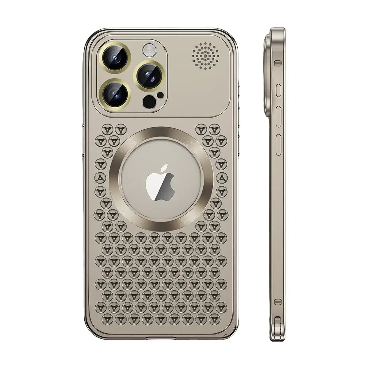 Buy Aluminum Alloy Case,360° Border Coverage,Super Magnetic Attraction,Metal case,iPhone Case,Hector at Caseles-iPhone 16 Pro Max, Gray