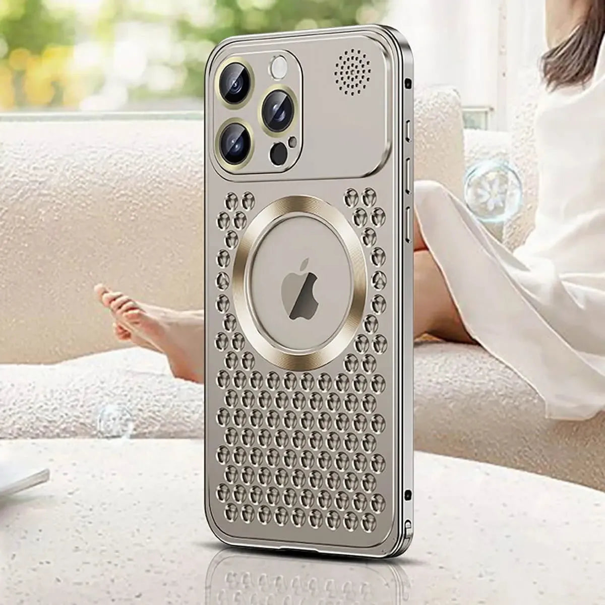 Buy Aluminum Alloy Case,360° Border Coverage,Super Magnetic Attraction,Metal case,iPhone Case,Hector at Caseles-iPhone 17 Pro Max, Orange