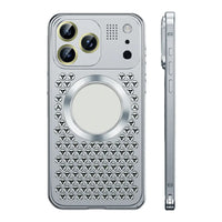 Buy Aluminum Alloy Case,360° Border Coverage,Super Magnetic Attraction,Metal case,iPhone Case,Hector at Caseles-iPhone 17 Pro Max, Silver