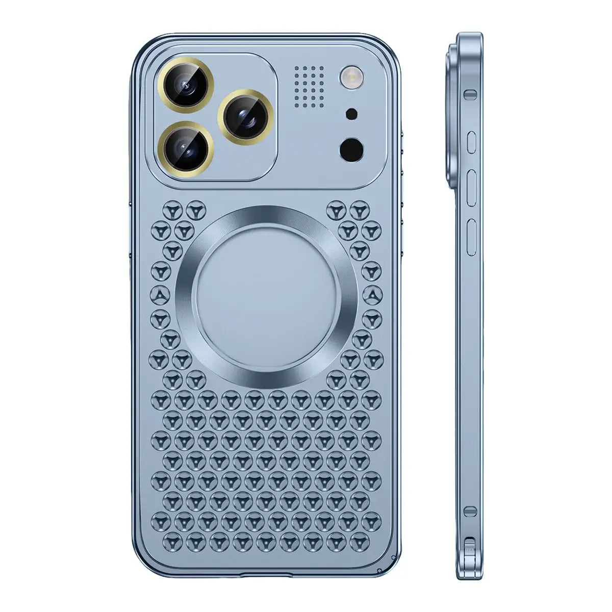 Buy Aluminum Alloy Case,360° Border Coverage,Super Magnetic Attraction,Metal case,iPhone Case,Hector at Caseles-iPhone 18 Pro Max, Blue