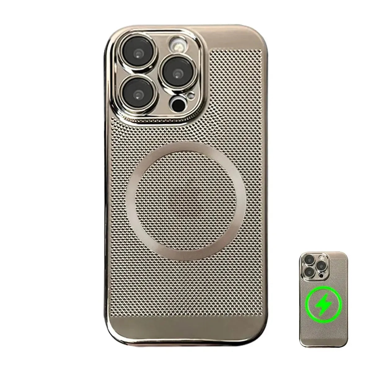 Buy Shipmycase Electroplating Heat Dissipation，360° Border Coverage，Lightweight Design，iPhone Case -Henry at Shipmycase-Gold, iPhone 16 Pro Max