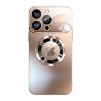 Buy Titanium Metallic Color Magnetic Case for iPhone Case for Magsafe Wireless Charging Case,Hayden at Caseles-iPhone 16 Pro Max, Gold