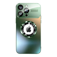 Buy Titanium Metallic Color Magnetic Case for iPhone Case for Magsafe Wireless Charging Case,Hayden at Caseles-iPhone 16 Pro Max, Green