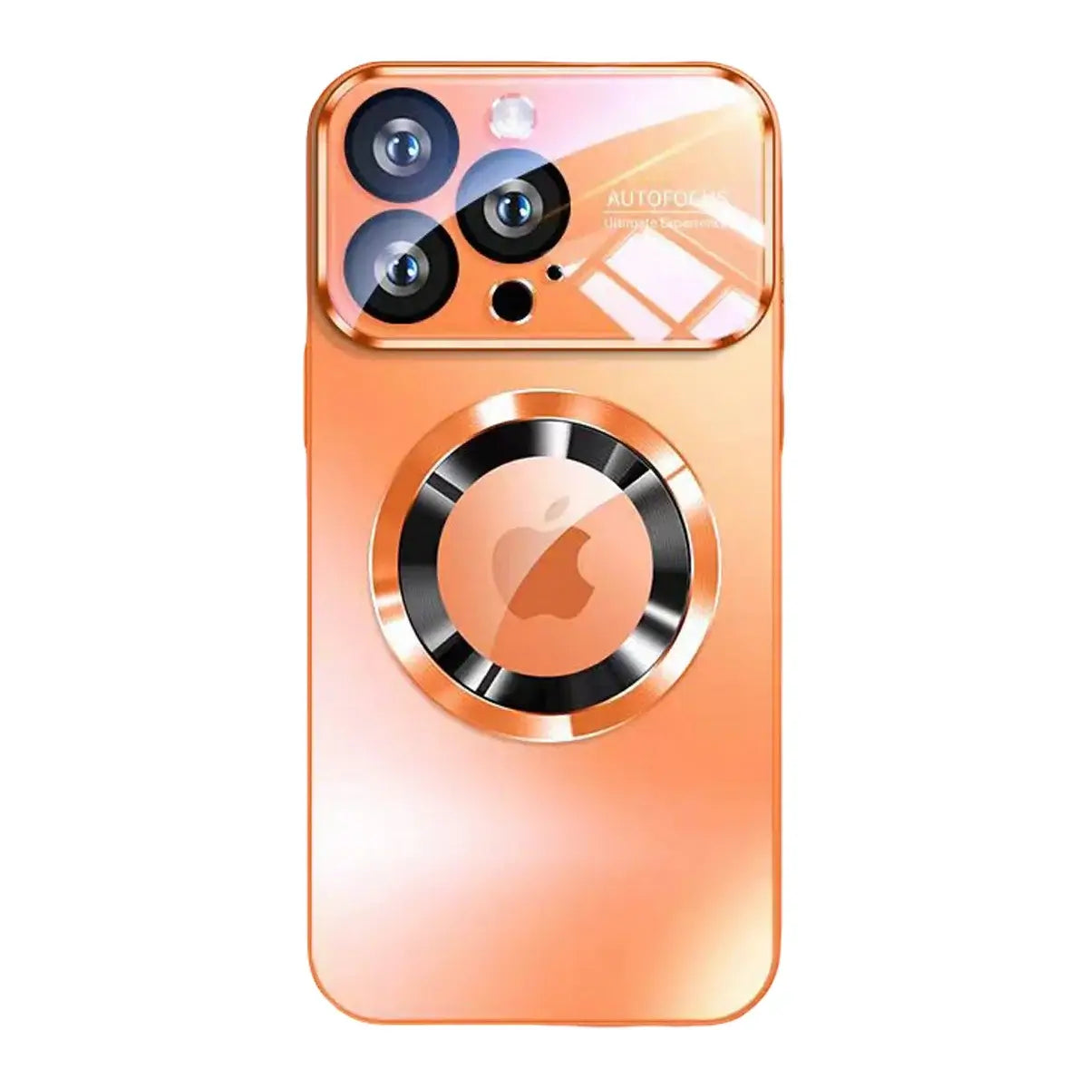 Buy Titanium Metallic Color Magnetic Case for iPhone Case for Magsafe Wireless Charging Case,Hayden at Caseles-iPhone 16 Pro Max, Holden-Orange