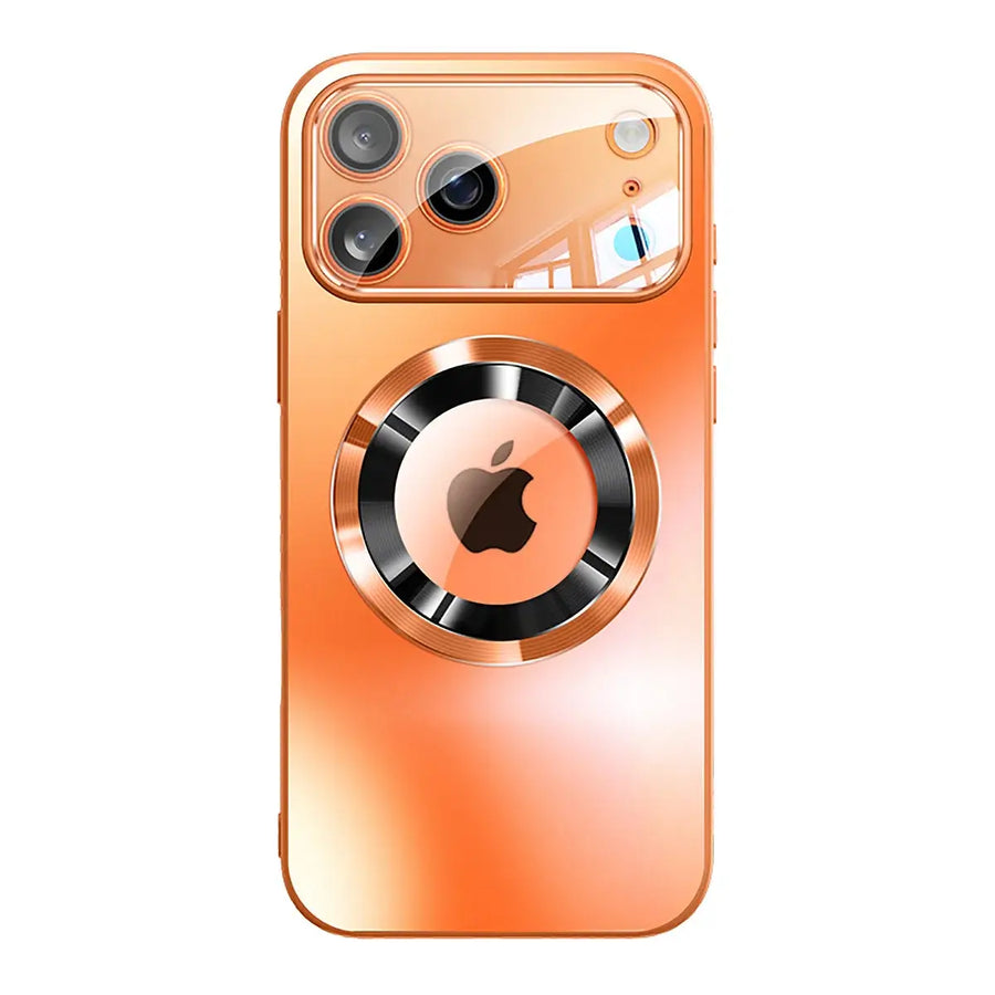 Buy Titanium Metallic Color Magnetic Case for iPhone Case for Magsafe Wireless Charging Case,Hayden at Caseles-iPhone 17 Pro Max, Holden-Orange