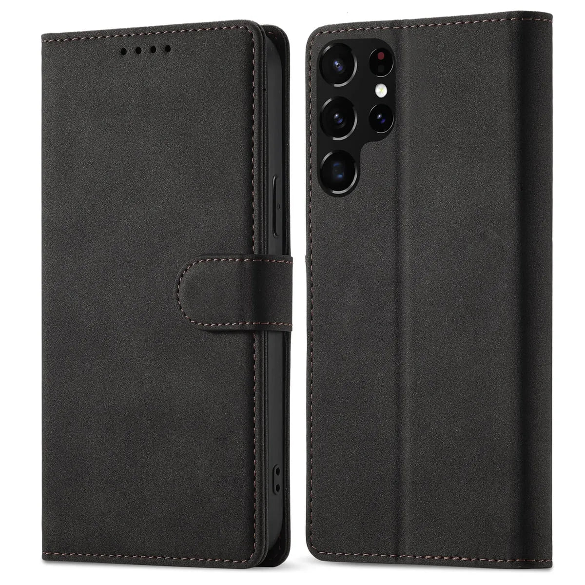 Buy Classic Full Body Metal Armor Phone Case, with Screen Protector, Heavy Duty Defender Shockproof Case, Hassan at Caseles-Samsung Galaxy A56 5G, Hudson-Coffee