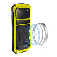 Buy Titanium Metallic Color Magnetic Case for iPhone Case for Magsafe Wireless Charging Case,Howard at Caseles-iPhone 17 Pro Max, Black