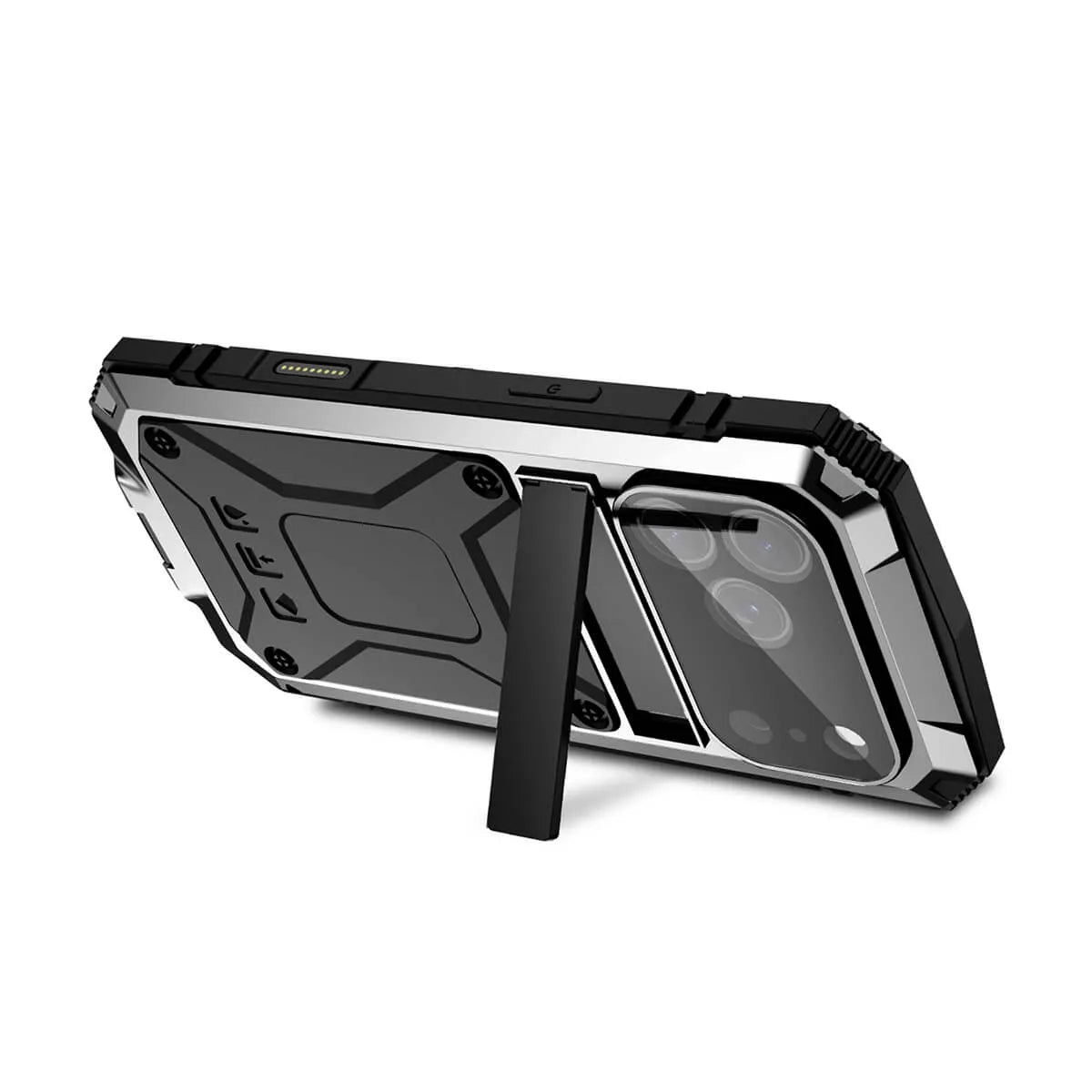 Buy Titanium Metallic Color Magnetic Case for iPhone Case for Magsafe Wireless Charging Case,Howard at Caseles-iPhone 17 Pro Max, Black