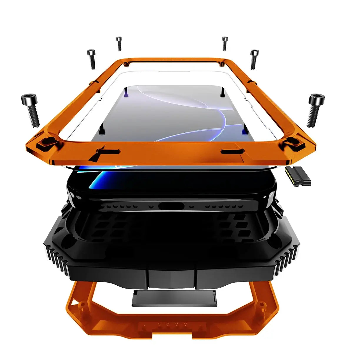 Buy Titanium Metallic Color Magnetic Case for iPhone Case for Magsafe Wireless Charging Case,Howard at Caseles-iPhone 17 Pro Max, Black