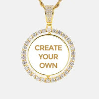 CUSTOM ROUND PHOTO PENDANT NECKLACE