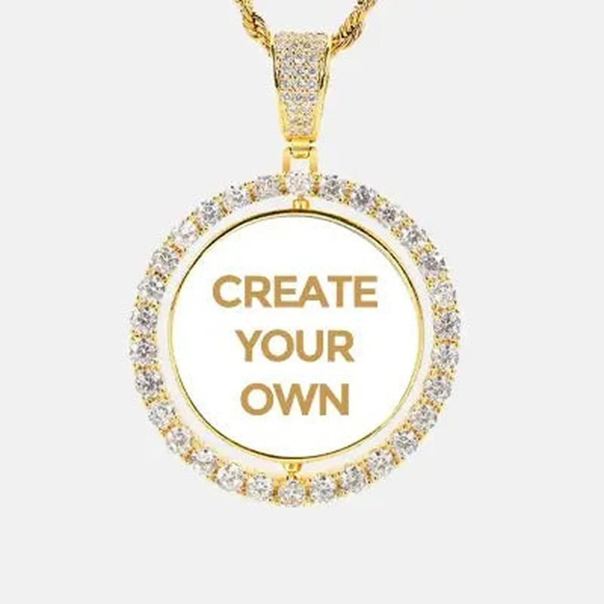 COLLAR CON COLGANTE DE FOTO REDONDO PERSONALIZADO