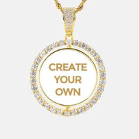 COLLAR CON COLGANTE DE FOTO REDONDO PERSONALIZADO