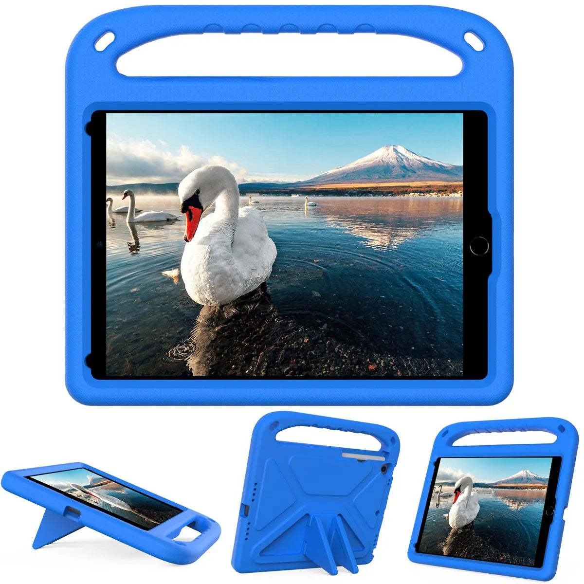 Buy iPad Case for Kids Easy Grab, Multicolor, Wipeable & Worry-Free: Messes Slide Right Off This Super Parent Sidekick - iPad Case for Kids Easy Grab at Caseles-iPad Air 11 (2025 11 inch), Blue