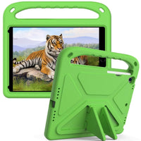 Buy Colorful iPad Case for Kids Easy Grab, Multicolor, Wipeable & Worry-Free: Messes Slide Right Off This Super Parent Sidekick! - Colorful iPad Case for Kids Easy Grab at Caseles-iPad Air 11 (2025 11 inch), Green