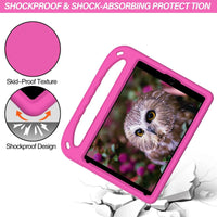 Buy Colorful iPad Case for Kids Easy Grab, Multicolor, Wipeable & Worry-Free: Messes Slide Right Off This Super Parent Sidekick! - Colorful iPad Case for Kids Easy Grab at Caseles-iPad Air 11 (2025 11 inch), Pink