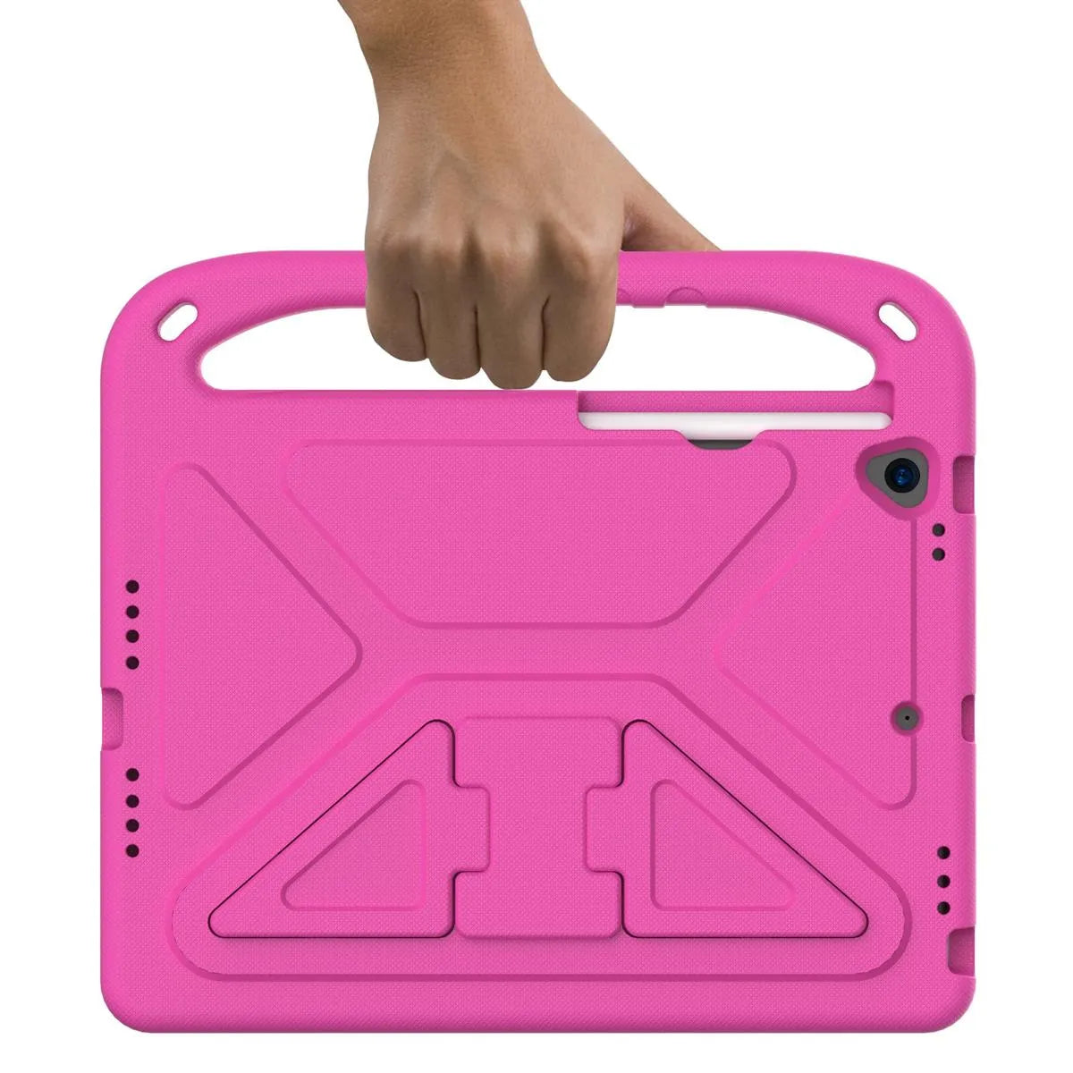 Buy Colorful iPad Case for Kids Easy Grab, Multicolor, Wipeable & Worry-Free: Messes Slide Right Off This Super Parent Sidekick! - Colorful iPad Case for Kids Easy Grab at Caseles-iPad Air 11 (2025 11 inch), Pink