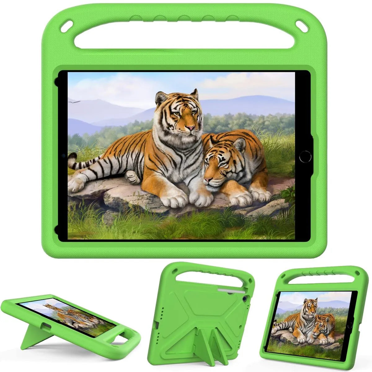 Buy Colorful iPad Case for Kids Easy Grab, Multicolor, Wipeable & Worry-Free: Messes Slide Right Off This Super Parent Sidekick! - Colorful iPad Case for Kids Easy Grab at Caseles-iPad Air 11 (2025 11 inch), Pink
