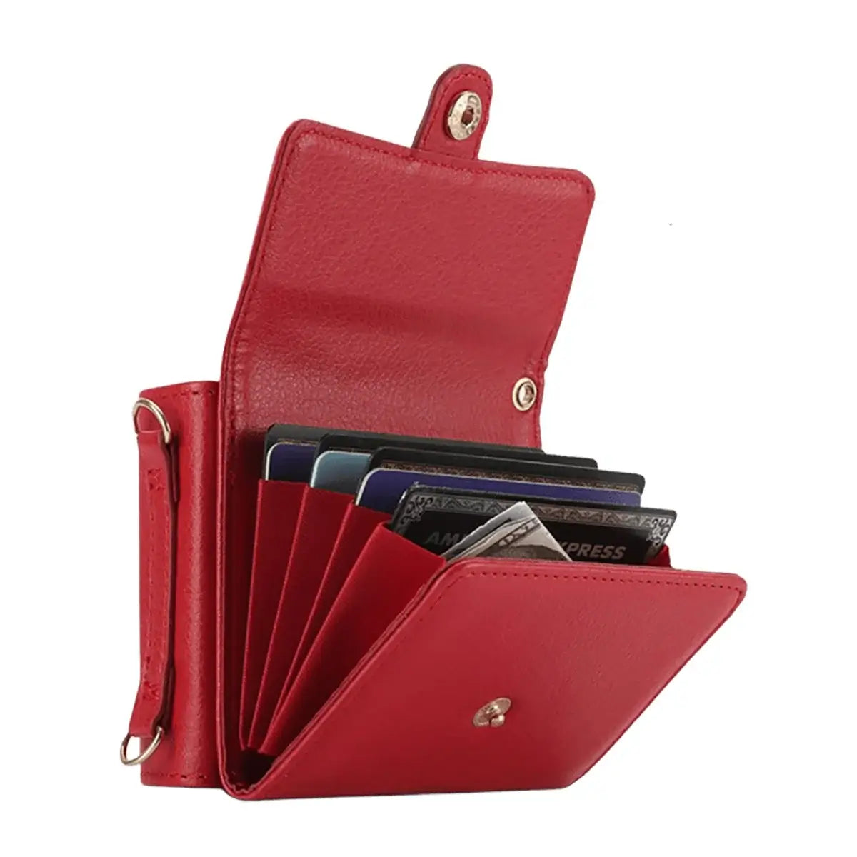 Buy Motorola Moto Razr Crossbody Wallet Case, RFID Blocking Leather Cover with Detachable Strap & Card Slots - IRIS at Caseles-Motorola Razr Ultra (2025), Black