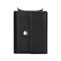 Buy Motorola Moto Razr Crossbody Wallet Case, RFID Blocking Leather Cover with Detachable Strap & Card Slots - IRIS at Caseles-Motorola Razr Ultra (2025), Black