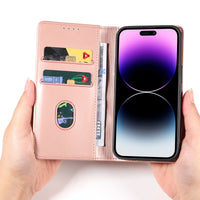Buy Caseles Magnetic Folio Wallet Phone Case, Premium Leather, Credit Card Holder, Magnetic Closure, Flip Kickstand Shockproof Case,Jacob at Caseles-iPhone 16 Pro Max, Black