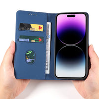 Buy Caseles Magnetic Folio Wallet Phone Case, Premium Leather, Credit Card Holder, Magnetic Closure, Flip Kickstand Shockproof Case,Jacob at Caseles-iPhone 16 Pro Max, Black