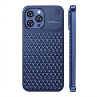 Buy Original Premium Aluminum Alloy Carbon fiber back Cover Metal Light Sturdy Shockproof Protective Case with Camera Lens Protector Film for iPhone,James at Caseles-iPhone 16 Pro Max, Blue