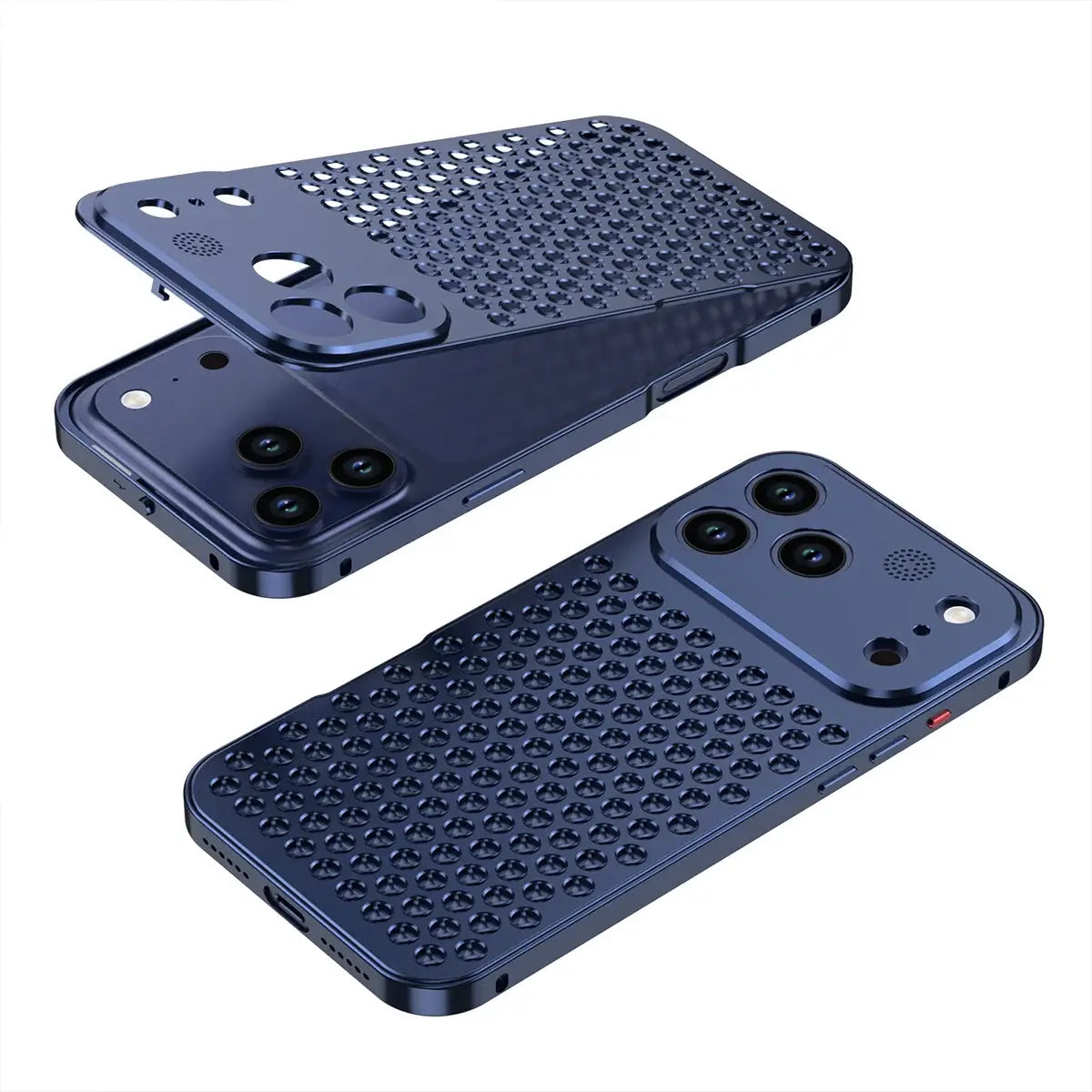 Buy Original Premium Aluminum Alloy Carbon fiber back Cover Metal Light Sturdy Shockproof Protective Case with Camera Lens Protector Film for iPhone,James at Caseles-iPhone 18 Pro Max, Burgundy