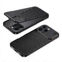 Buy Original Premium Aluminum Alloy Carbon fiber back Cover Metal Light Sturdy Shockproof Protective Case with Camera Lens Protector Film for iPhone,James at Caseles-iPhone 18 Pro Max, Burgundy