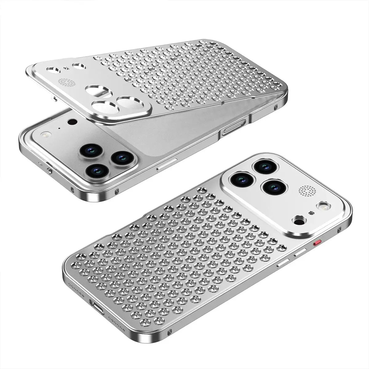 Buy Original Premium Aluminum Alloy Carbon fiber back Cover Metal Light Sturdy Shockproof Protective Case with Camera Lens Protector Film for iPhone,James at Caseles-iPhone 18 Pro Max, Burgundy