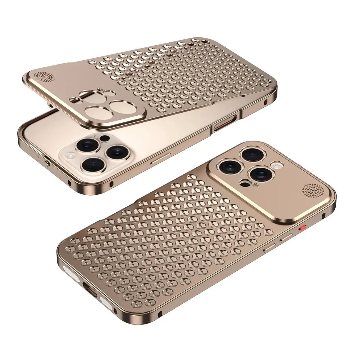 Buy Original Premium Aluminum Alloy Carbon fiber back Cover Metal Light Sturdy Shockproof Protective Case with Camera Lens Protector Film for iPhone,James at Caseles-iPhone 18 Pro Max, Burgundy