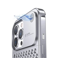 Buy Original Premium Aluminum Alloy Carbon fiber back Cover Metal Light Sturdy Shockproof Protective Case with Camera Lens Protector Film for iPhone,James at Caseles-iPhone 16 Pro Max, Grey