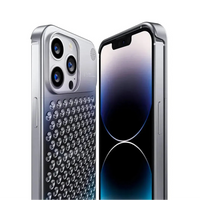 Buy Original Premium Aluminum Alloy Carbon fiber back Cover Metal Light Sturdy Shockproof Protective Case with Camera Lens Protector Film for iPhone,James at Caseles-iPhone 16 Pro Max, Grey