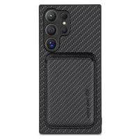Buy Luxury Leather Galaxy Wallet Case with Magnetic Closure & Card Slot - Jaxson at Caseles-Samsung Galaxy S25 Ultra, Black