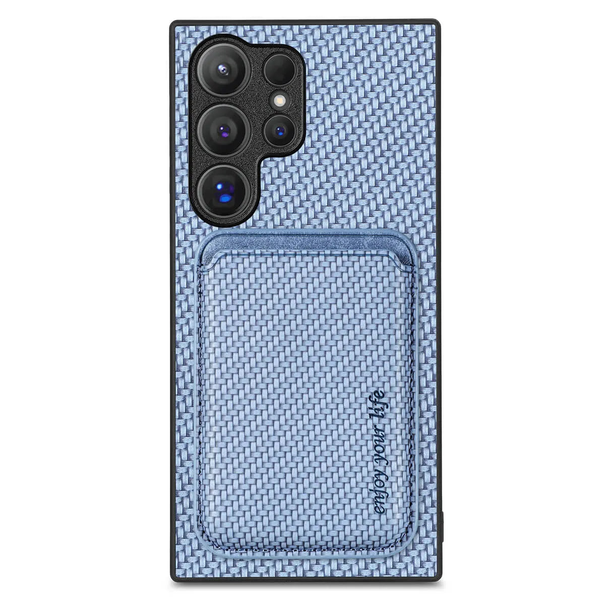 Buy Luxury Leather Galaxy Wallet Case with Magnetic Closure & Card Slot - Jaxson at Caseles-Samsung Galaxy S25 Ultra, Blue