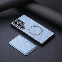 Buy Luxury Leather Galaxy Wallet Case with Magnetic Closure & Card Slot - Jaxson at Caseles-Samsung Galaxy S25 Ultra, Bronze