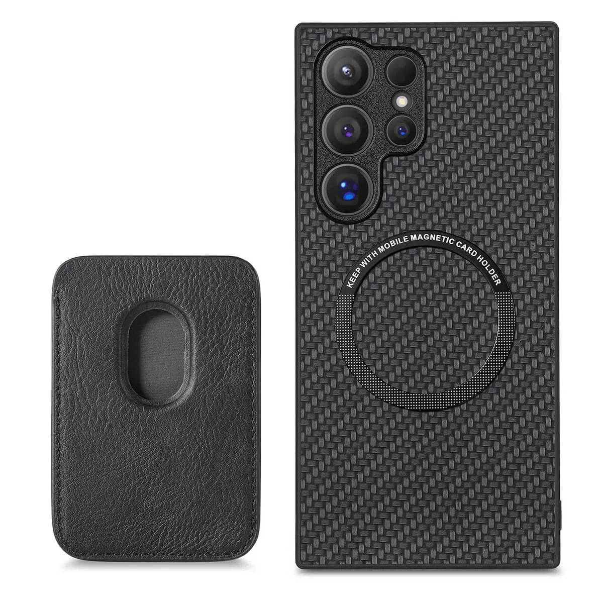 Buy Luxury Leather Galaxy Wallet Case with Magnetic Closure & Card Slot - Jaxson at Caseles-Samsung Galaxy S25 Ultra, Bronze