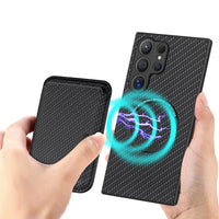 Buy Luxury Leather Galaxy Wallet Case with Magnetic Closure & Card Slot - Jaxson at Caseles-Samsung Galaxy S25 Ultra, Bronze
