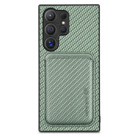 Buy Luxury Leather Galaxy Wallet Case with Magnetic Closure & Card Slot - Jaxson at Caseles-Samsung Galaxy S25 Ultra, Green