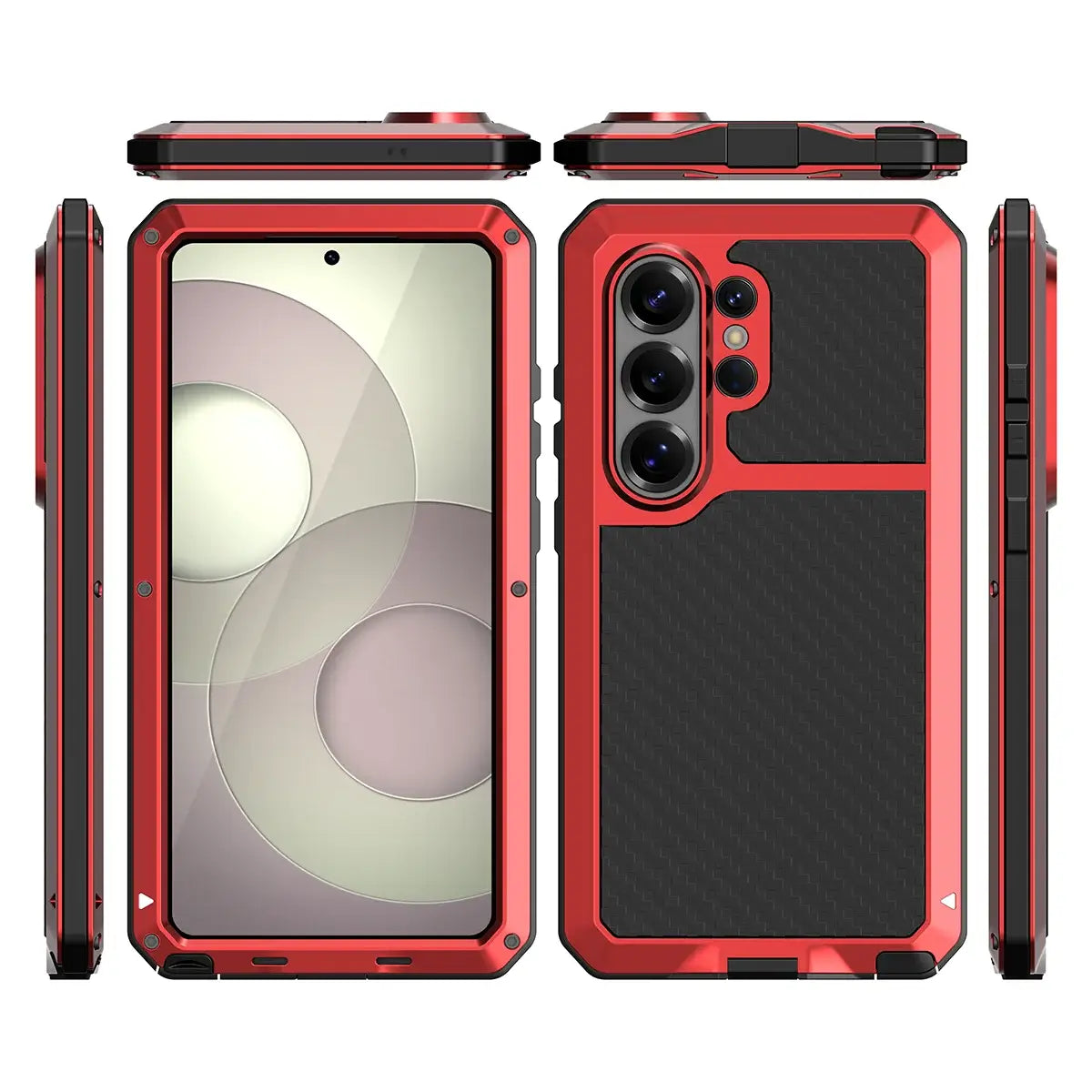 Buy S26 Ultra Metal Case, Waterproof Dustproof Shockproof 3-Proof Cover, Wireless Charging & Heat Dissipation Armor for Samsung S26 Ultra 5G - JONAH at Caseles-Samsung Galaxy S26 Ultra, Black