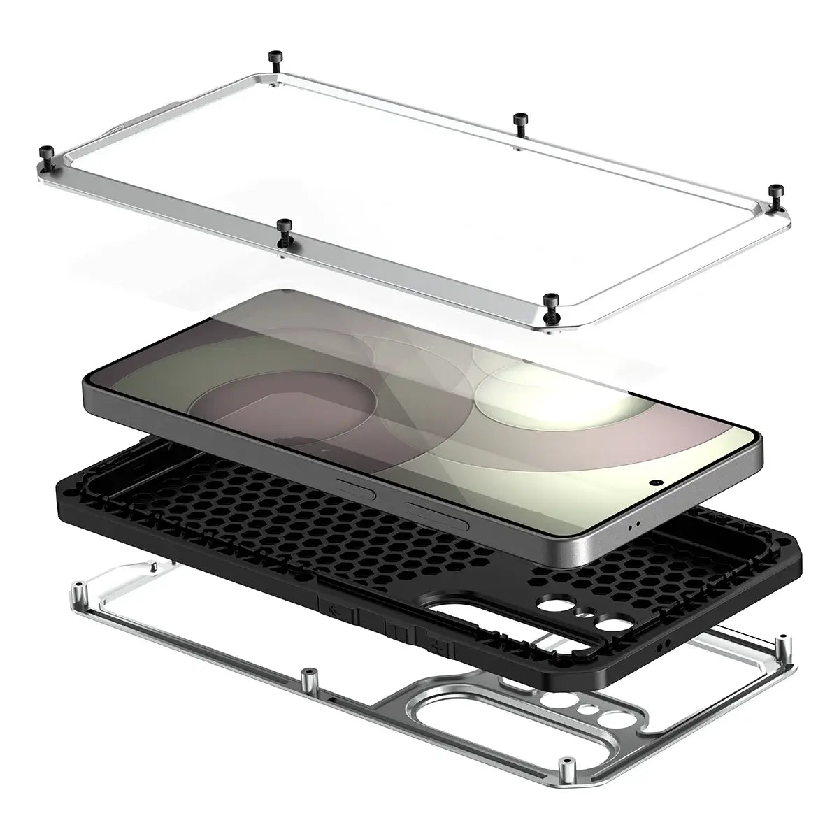 Buy S26 Ultra Metal Case, Waterproof Dustproof Shockproof 3-Proof Cover, Wireless Charging & Heat Dissipation Armor for Samsung S26 Ultra 5G - JONAH at Caseles-Samsung Galaxy S26 Ultra, Black