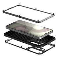 Buy S26 Ultra Metal Case, Waterproof Dustproof Shockproof 3-Proof Cover, Wireless Charging & Heat Dissipation Armor for Samsung S26 Ultra 5G - JONAH at Caseles-Samsung Galaxy S26 Ultra, Black