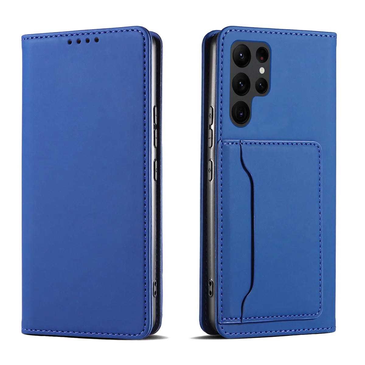 Buy Caseles Magnetic Folio Wallet Phone Case, Premium Leather, Credit Card Holder, Magnetic Closure, Flip Kickstand Shockproof Case,Jordan at Caseles-Samsung Galaxy S25 Ultra, Black