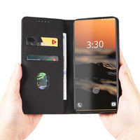 Buy Caseles Magnetic Folio Wallet Phone Case, Premium Leather, Credit Card Holder, Magnetic Closure, Flip Kickstand Shockproof Case,Jordan at Caseles-Samsung Galaxy S25 Ultra, Black