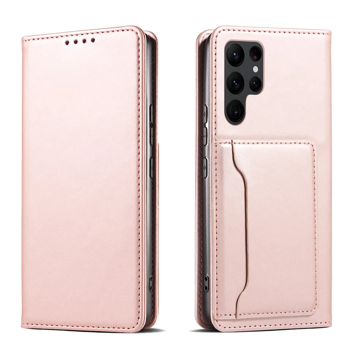 Buy Caseles Magnetic Folio Wallet Phone Case, Premium Leather, Credit Card Holder, Magnetic Closure, Flip Kickstand Shockproof Case,Jordan at Caseles-Samsung Galaxy S25 Ultra, Black