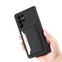 Buy Caseles Magnetic Folio Wallet Phone Case, Premium Leather, Credit Card Holder, Magnetic Closure, Flip Kickstand Shockproof Case,Jordan at Caseles-Samsung Galaxy S25 Ultra, Black