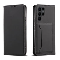 Buy Caseles Magnetic Folio Wallet Phone Case, Premium Leather, Credit Card Holder, Magnetic Closure, Flip Kickstand Shockproof Case,Jordan at Caseles-Samsung Galaxy S25 Ultra, Black