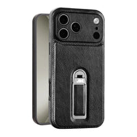 Buy Premium MagSafe Leather Case with 360° Rotatable Stand & Wrist Strap - Julian at Caseles-iPhone 18 Pro Max, Black