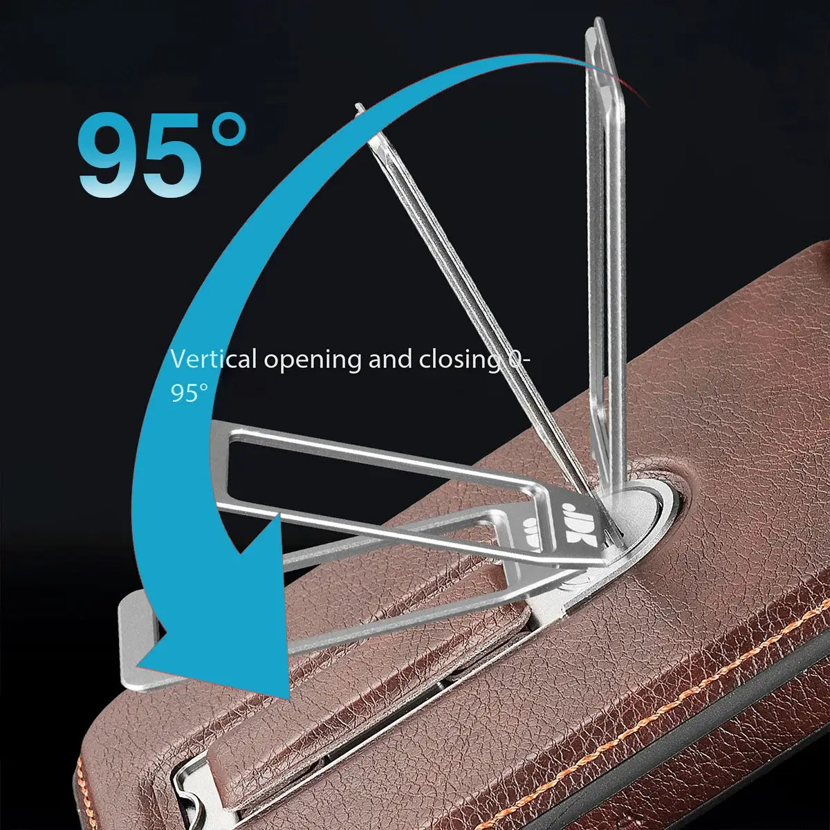 Buy Premium MagSafe Leather Case with 360° Rotatable Stand & Wrist Strap - Julian at Caseles-iPhone 18 Pro Max, Brown