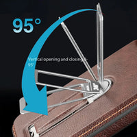 Buy Premium MagSafe Leather Case with 360° Rotatable Stand & Wrist Strap - Julian at Caseles-iPhone 18 Pro Max, Brown